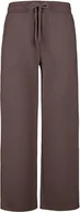 Spodnie damskie - Spodnie dresowe damskie N-EVA - brązowe L - miniaturka - grafika 1