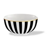 Miski i półmiski - Salaterka RIBS 14 cm biało-czarna - miniaturka - grafika 1