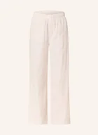 Piżamy damskie - Calvin Klein Spodnie Od Piżamy Flannel Sleep Z Flaneli beige - miniaturka - grafika 1