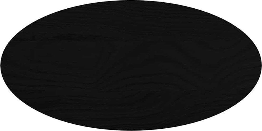 vidaXL Blat do stołu, brązowy, 80x40x2 cm, lite drewno dębowe, owalny