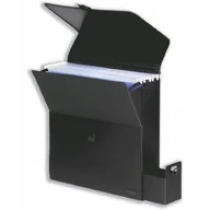 Pudła i kartony archiwizacyjne - Kartoteka rexel hot desker czarna na teczki biurowe - miniaturka - grafika 1