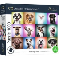 Puzzle - Trefl Prime - Puzzle UFT Funny Dogs Faces - 1000 Elementów, Najgrubsza Tektura, BIO, EKO, Zabawne Psy, Psie Portrety, Zwierzęta, Kolaż, Kreatywna Rozrywka dla Dorosłych i Dzieci od 12 Lat 10706 - miniaturka - grafika 1