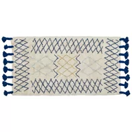Dywany - Lumarko Dywan bawełniany 80 x 150 cm beżowo-niebieski ERZINCAN - miniaturka - grafika 1