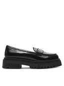 Półbuty damskie - Steve Madden Loafersy Longhaul SM11003448 Czarny - miniaturka - grafika 1