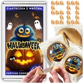 Pieczywo chrupkie - Ciasteczka z Wróżbą na Halloween Magia Przeznaczenia dla Dzieci 50 sztuk - miniaturka - grafika 1