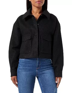 VERO MODA Kurtka damska, czarny/szczegół: solidny., XL - Kurtki damskie - miniaturka - grafika 1