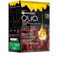 Farby do włosów i szampony koloryzujące - Garnier Olia Red Lacquers Farba do włosów 60 g Odcień 7.25 Ruby Red - miniaturka - grafika 1