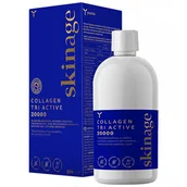 Włosy, skóra, paznokcie - Yasenka Skinage Collagen Tri Active 20000, smak pomarańczowo-ananasowy, 500 ml - miniaturka - grafika 1