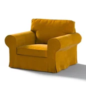 Pokrowce na meble - Dekoria Pokrowiec na fotel Ektorp miodowy 103 x 82 x 73 cm Velvet 612-704-23 - miniaturka - grafika 1
