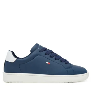 Sneakersy Tommy Hilfiger Low Cut Lace-Up T3X9-34073-1355X S Granatowy - Buty dla chłopców - miniaturka - grafika 1