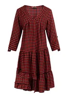 Sukienki - myMo ROCKS Damska sukienka midi 21125666, czarno-czerwona, L, czarny, czerwony, L - miniaturka - grafika 1