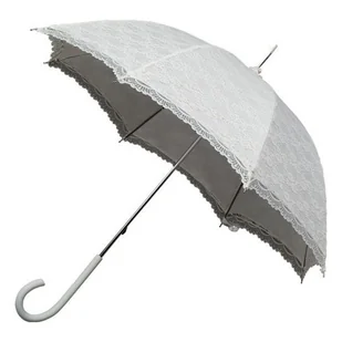 PARASOL DAMSKI KORONKA ecru - Parasole - miniaturka - grafika 1