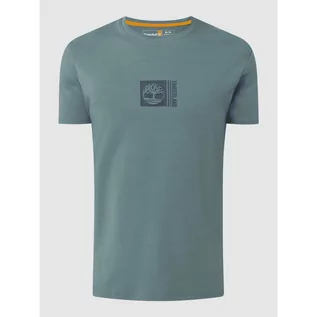 Koszulki męskie - T-shirt o kroju regular fit z bawełny - Timberland - grafika 1