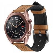 Akcesoria do smartwatchy - Spigen Pasek Band Retro Fit Galaxy Watch 3 41mm / GW 42mm, brązowy 8809685625582 - miniaturka - grafika 1