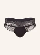 Majtki damskie - Calvin Klein Stringi Perfectly Fit Lace schwarz - miniaturka - grafika 1