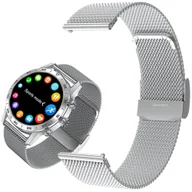 Akcesoria do smartwatchy - Pasek do Smartwatch Artnico DT70 metalowy srebrny - miniaturka - grafika 1