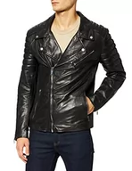 Kurtki męskie - Freaky Nation Męska kurtka skórzana Cool Boys-Fn, czarny, L - miniaturka - grafika 1