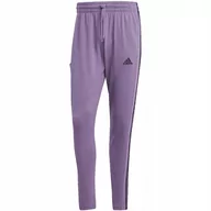 Dresy męskie - Spodnie męskie adidas Essentials Single Jersey Tapered Open Hem 3-Stripes f - miniaturka - grafika 1