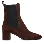 Botki damskie - Botki LOVE MOSCHINO JA21085G0NJA0313 Brązowy - miniaturka - grafika 1