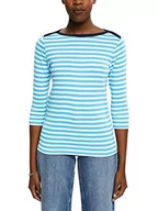 Koszulki i topy damskie - edc by ESPRIT T-shirt damski, 470/turkusowy, XXS - miniaturka - grafika 1