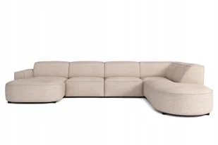 Sofa modułowa w kształcie V California narożnik tkanina Cruse beżowy prawy - Narożniki - miniaturka - grafika 1