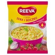 Zupy w płynie - Reeva Zupa błyskawiczna o smaku sera i boczku 62 g - miniaturka - grafika 1