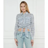 Koszule damskie - GUESS Koszula ADELAIDE Cropped Fit - miniaturka - grafika 1