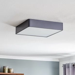Lampa sufitowa Oro ze stali i szkła, szara, 35cm - Lampy sufitowe - miniaturka - grafika 1