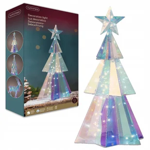 Dekoracyjna Figurka Świąteczna Choinka PET 37,2cm 40 DIOD LED - Wewnętrzna - Ozdoby bożonarodzeniowe - miniaturka - grafika 1