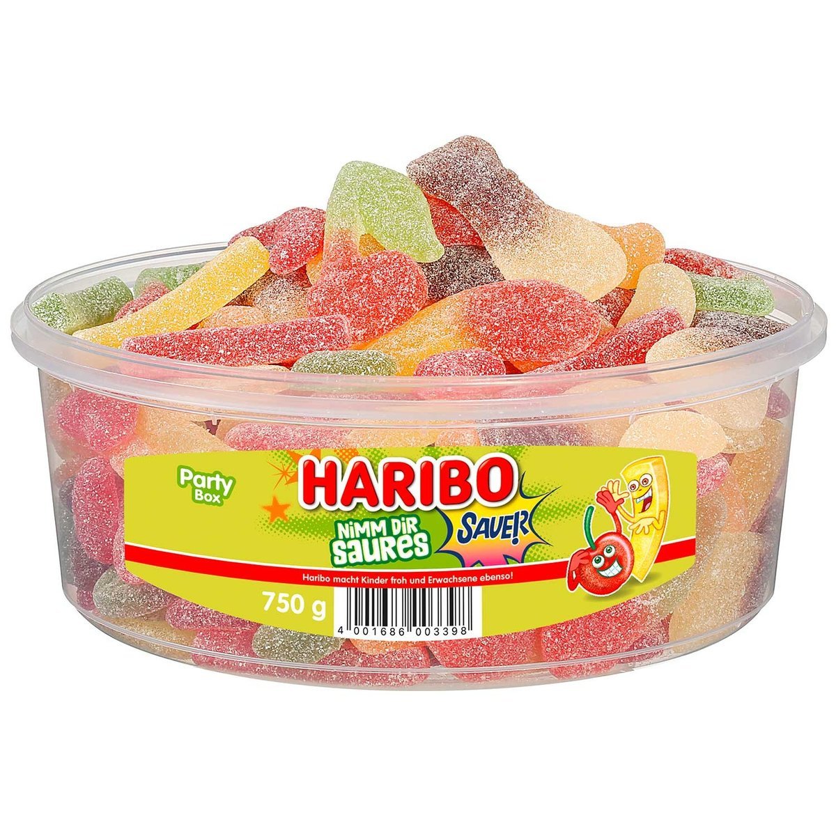 HARIBO Party box Nimm dir saures kwaśne żelki 750g