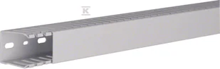 Hager polo tehalit.HNG Kanał grzebieniowy bezhalogenowy 50x37mm PC-ABS jasnoszary HNG50037 2m HNG50037 - Kanały kablowe - miniaturka - grafika 1