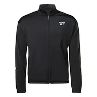Koszulki i topy damskie - Reebok Vector Dzianinowy top dresowy, nocny czarny/biały, L, Noc czarny/biały, L - miniaturka - grafika 1