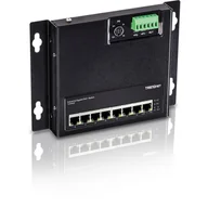 Pozostałe akcesoria sieciowe - Trendnet TI-PG80F łącza sieciowe Nie zarządzany Gigabit Ethernet (10/100/1000) Obsługa PoE - miniaturka - grafika 1