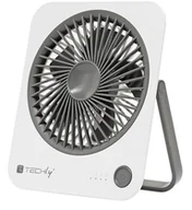 Wentylatory - Techly IC-FAN-DSK1WG wiatrak domowy Biały - miniaturka - grafika 1
