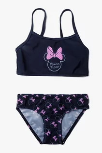 Stroje kąpielowe dla dziewczynek - Kostium kąpielowy Minnie Mouse granatowy - grafika 1