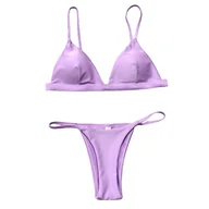Stroje kąpielowe - Bikini Brazylijskie Dwuczęściowy Strój Kąpielowy STRINGI - M - miniaturka - grafika 1