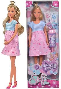 Simba 105733388 - Steffi Love Welcome Surprise / lalka w ciąży / z dzieckiem / kominiarka, dla dzieci od 3 lat - Lalki dla dziewczynek - miniaturka - grafika 3