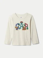 Bluzki damskie - Gap Bluzka 515126-05 Beżowy Regular Fit - miniaturka - grafika 1