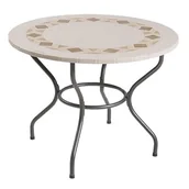 Stoły ogrodowe - Dajar Stół Ogrodowy Okrągły 100cm Roma 65791 5904134657916 - miniaturka - grafika 1