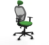 Fotele i krzesła biurowe - Krzesło Biurowe z Zagłówkiem Jorquera Piqueras y Crespo 1D036N1 Kolor Zielony - miniaturka - grafika 1