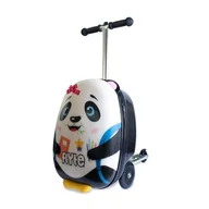 Walizki - Flyte Składana walizka-samochód na kółkach dla dzieci - Penni Panda, twarda obudowa, możliwość jazdy na kółkach, 2 w 1, 18 cali, pojemność 25 litrów - miniaturka - grafika 1