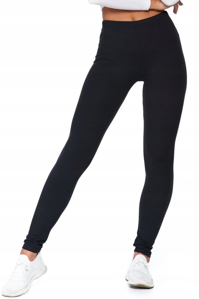 Klasyczne Legginsy Damskie Moraj Rdl1000-010B Czarny S/M