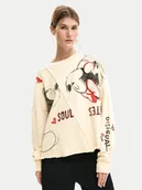 Bluzy damskie - Desigual Bluza Muak Mickey 26SWSK17 Beżowy Relaxed Fit - miniaturka - grafika 1