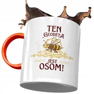 Kubki - Kubek Pomarańczowy dla Geodety Ten Geodeta Jest z Nadrukiem ze Zdjęciem + Opakowanie na prezent (wzór 03) - miniaturka - grafika 1