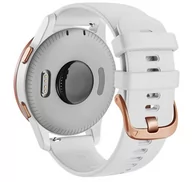 Akcesoria do smartwatchy - Opaska Pasek Bransoleta Softband Garmin Garmin Venu 2S / Vivoactive 4S 18Mm Biała - miniaturka - grafika 1