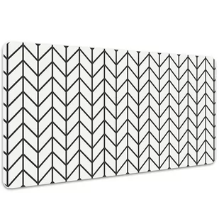 Mata na biurko Geometryczny wzór w jodełkę 100x50 cm - Podkładki na biurko - miniaturka - grafika 1