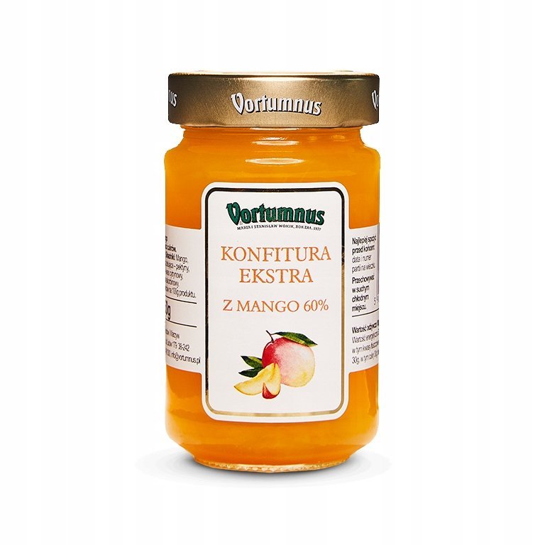 KONFITURA EXTRA Z MANGO 60% OWOCÓW VORTUMNUS 250G