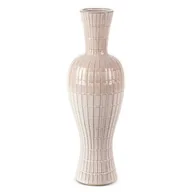 Wazony i flakony - Wazon Ceramiczny Wysoki Edna 16X16X48 Kremowy - miniaturka - grafika 1