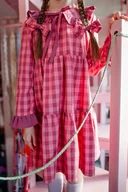 Sukienki i spódniczki dla dziewczynek - Sukienka rose vintage - miniaturka - grafika 1