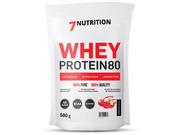 Odżywki białkowe - 7Nutrition Odżywka białkowa, Whey Protein 80, słony karmel, 500 g - miniaturka - grafika 1